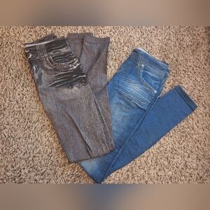 Stylish Women's Skinny Jeans in Black and Blue